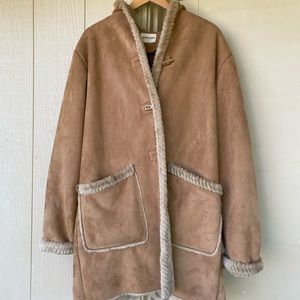 St Johns bay vintage faux shearling jacket